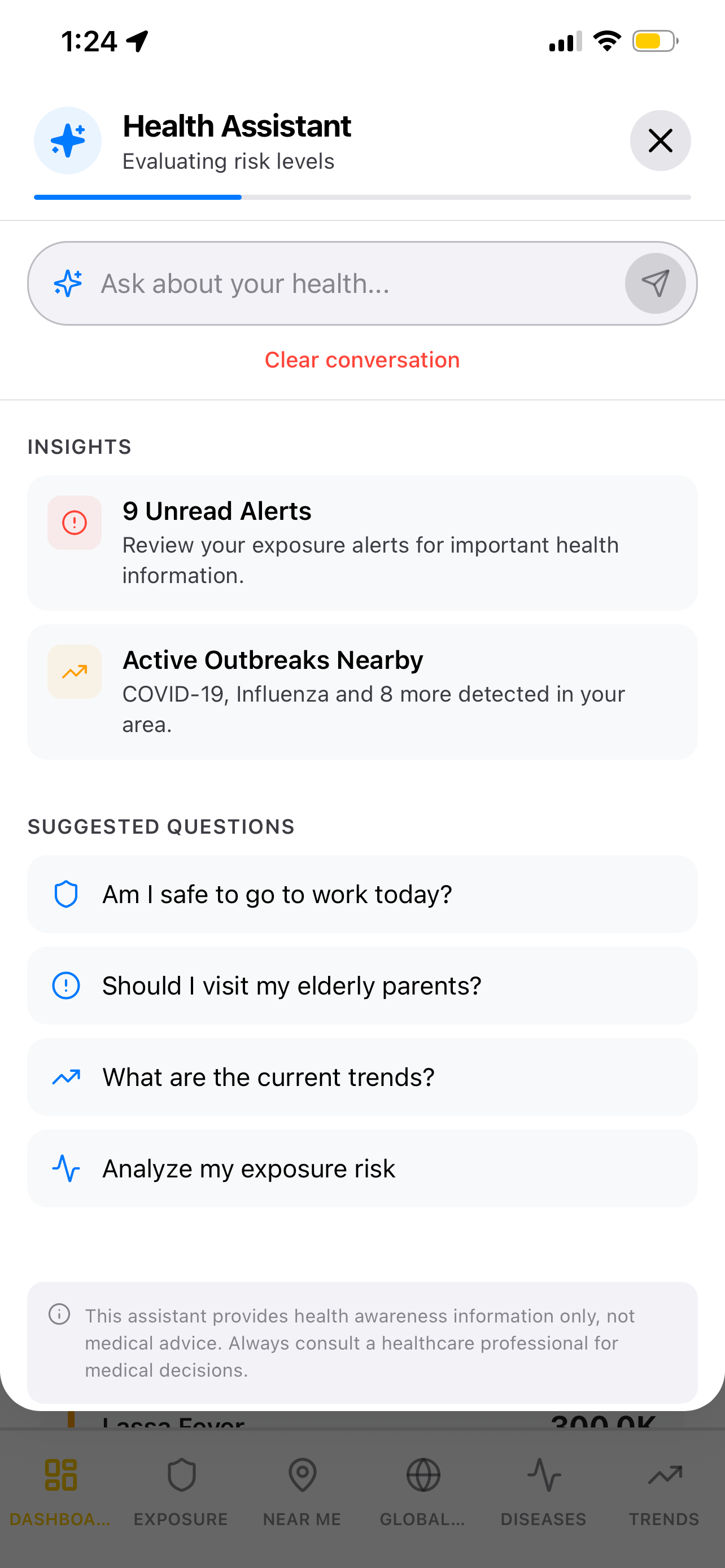 Global Health IQ Monitor - Health Assistant