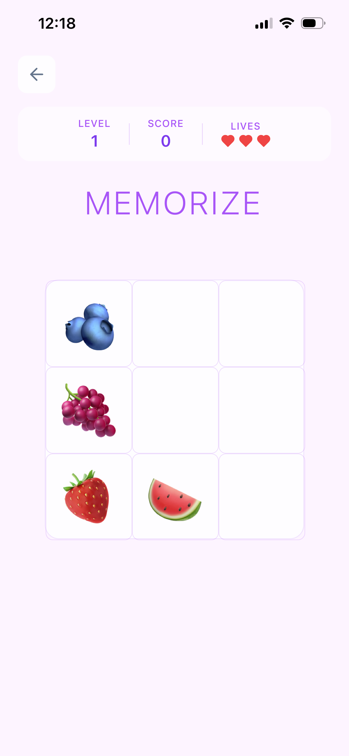 Member Berries memorize gameplay